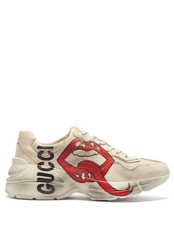 rhyton sneaker with mouth print price