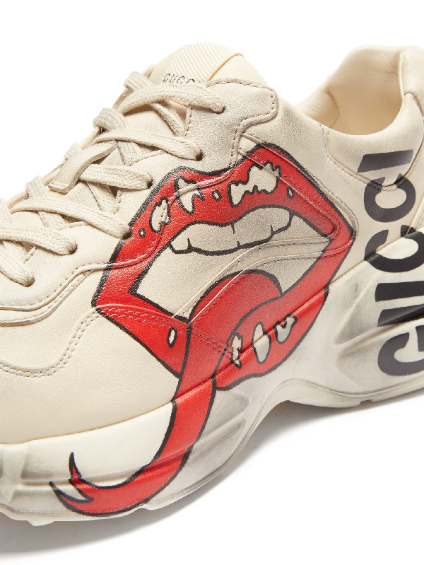rhyton sneaker with mouth print price