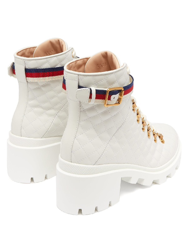 gucci white booties