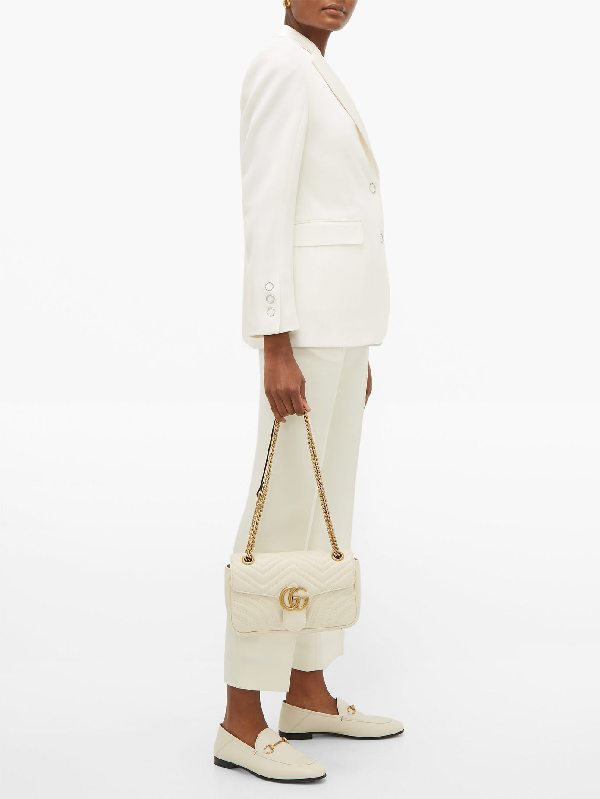 gucci brixton loafer white