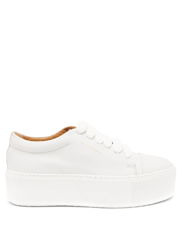 acne studios drihanna platform leather sneakers