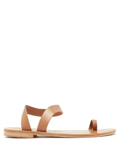 Álvaro González Angela Leather Sandals In Tan | ModeSens