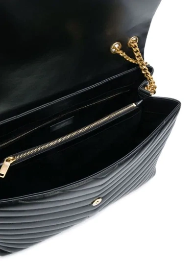 Shop Saint Laurent Large Loulou Chain Bag In Black