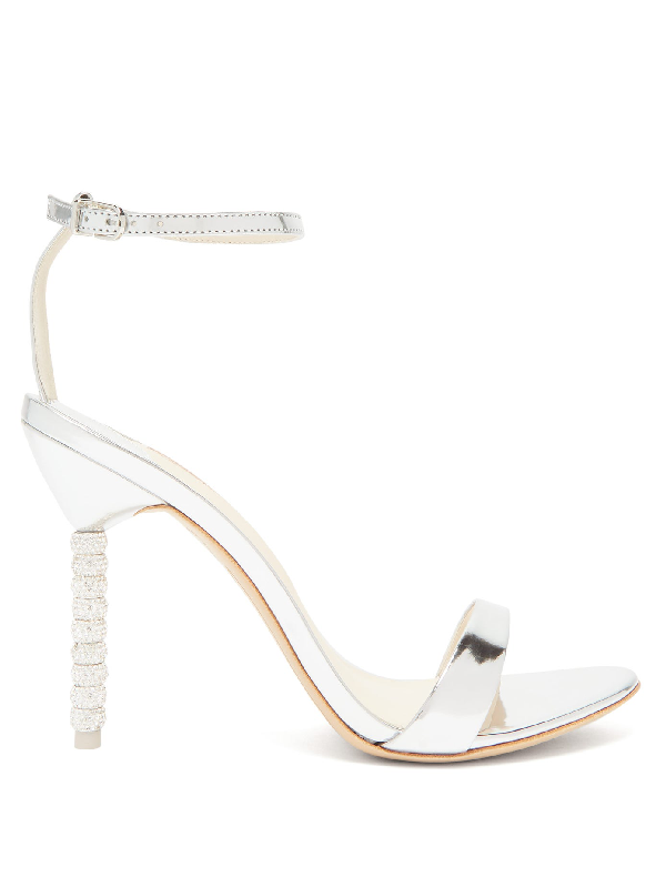 muted silver heels