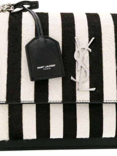 Shop Saint Laurent Monogram Sunset Medium Bag In Black