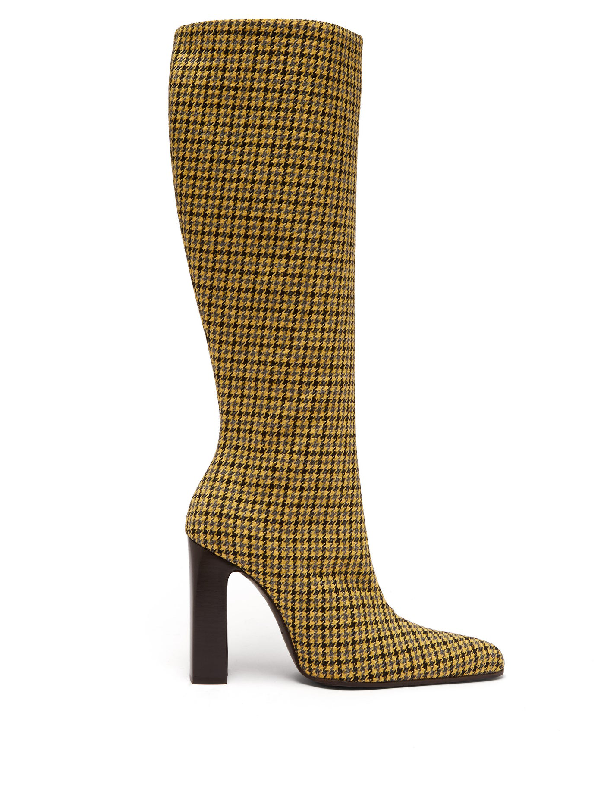 balenciaga houndstooth boots