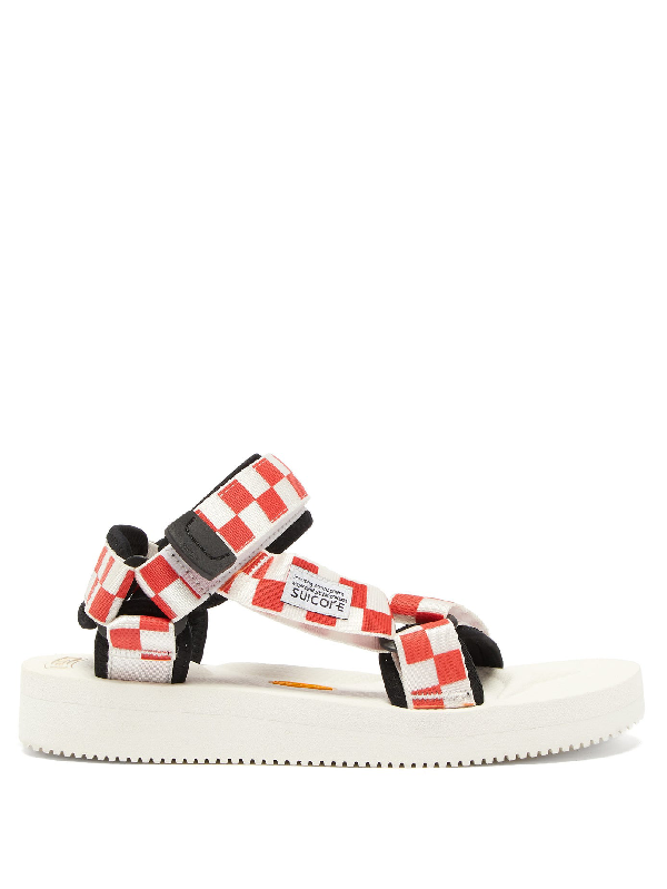 checkerboard sandals