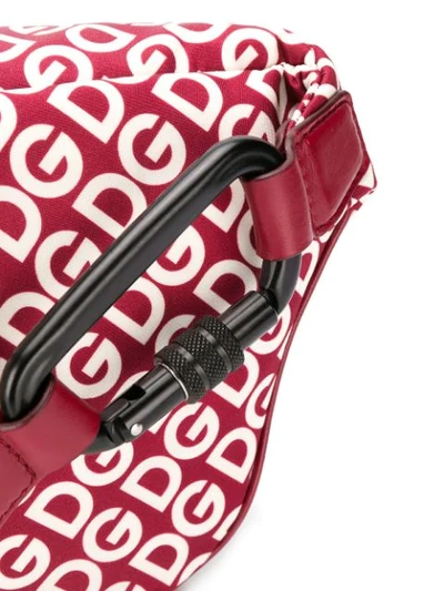 Shop Dolce & Gabbana Dg Logo Belt Bag In Red