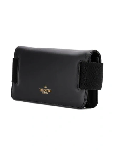 Shop Valentino Garavani Vltn Logo Belt Bag In Black