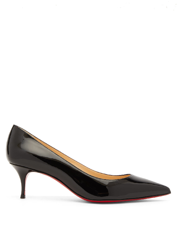 Christian Louboutin Pigalle Follies 55 Patent-leather Pumps In Black |  ModeSens
