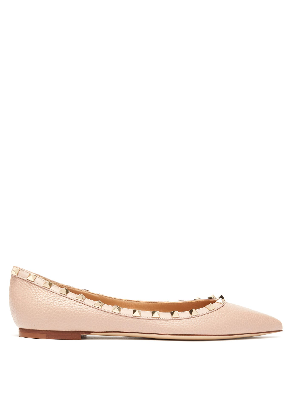 valentino gold flats