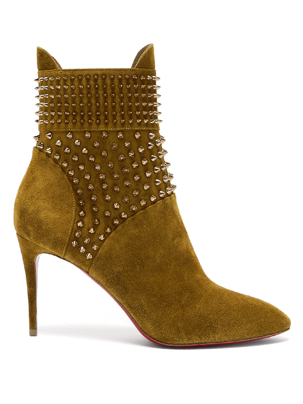 christian louboutin tan boots