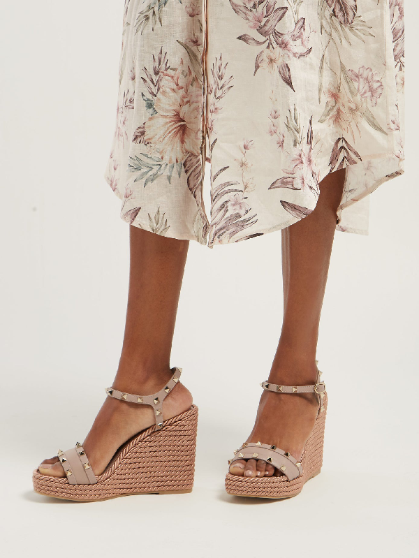 valentino torchon espadrille wedge