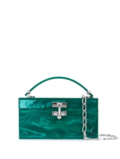 Shop Edie Parker Mini Box Bag - Green