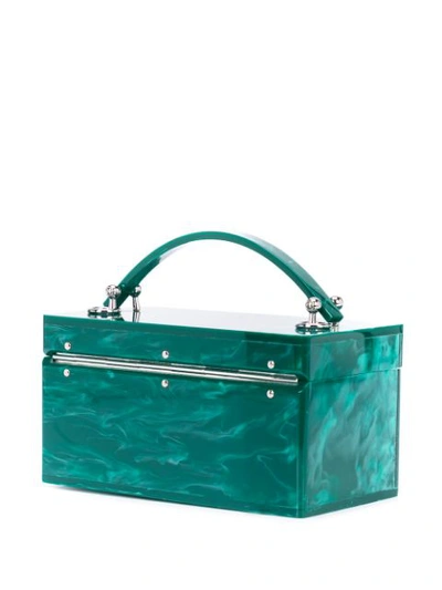 Shop Edie Parker Mini Box Bag - Green