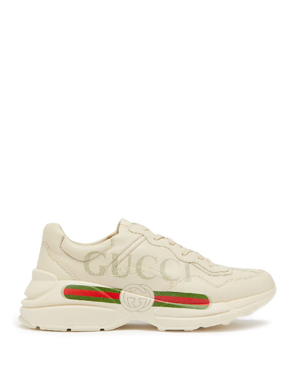 rhyton leather sneaker gucci