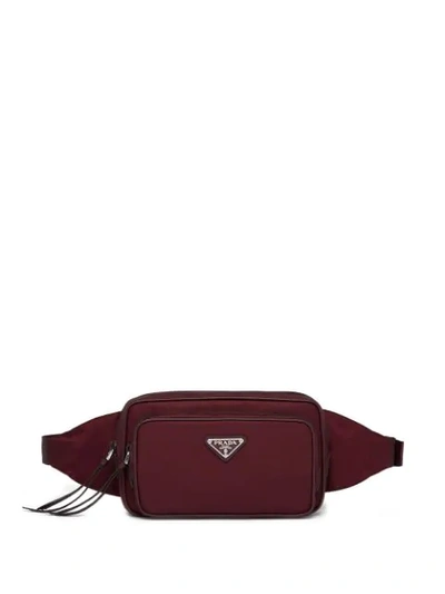 Shop Prada Cargo Belt Bag In Red