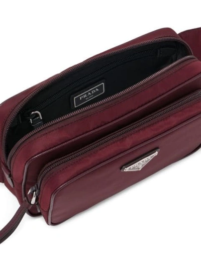 Shop Prada Cargo Belt Bag In Red