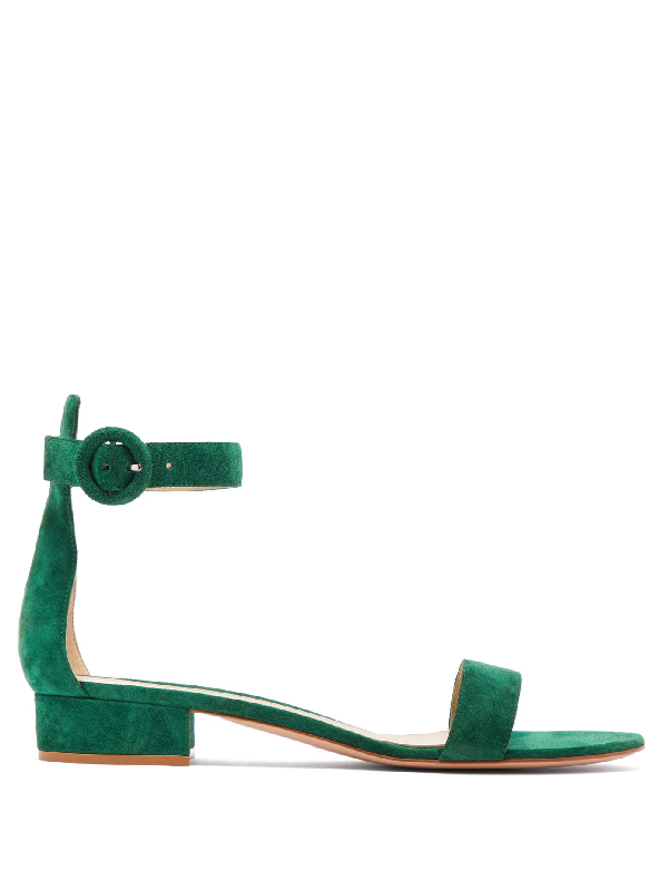 dark green sandals