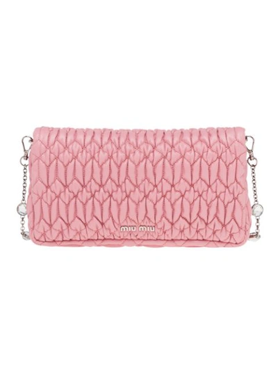 Shop Miu Miu Iconic Crystal Bag In Pink