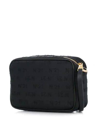 Shop N°21 Embossed Logo Cross Body Bag In Black
