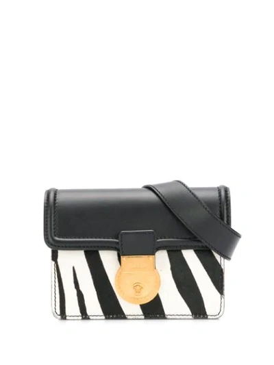 Shop Versace V-adiona Belt Bag In Black