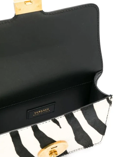 Shop Versace V-adiona Belt Bag In Black