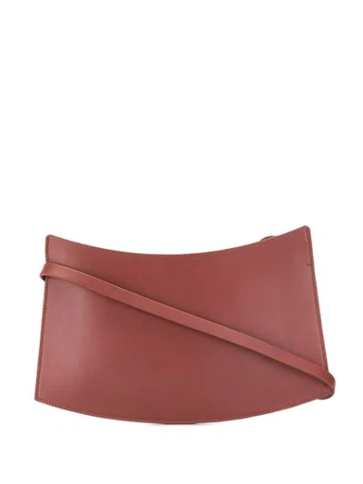 Shop Aesther Ekme Accordion Wristlet Clutch In Brick