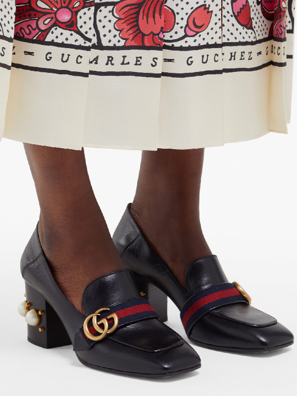gucci pearl heels