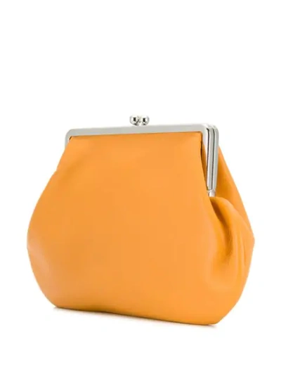 Shop Victoria Beckham Pocket Clutch Bag In Orange