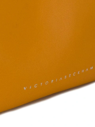 Shop Victoria Beckham Pocket Clutch Bag In Orange