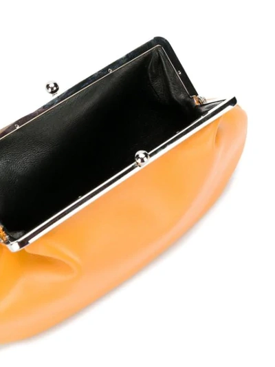 Shop Victoria Beckham Pocket Clutch Bag In Orange