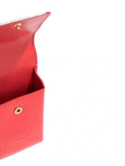 LOUIS VUITTON Shoulder Bag M91153 Cigarette case Monogram Vernis Red W –