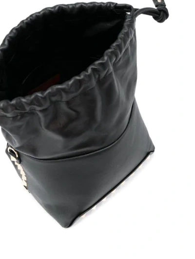 Shop Valentino Rockstud Bucket Bag In Black