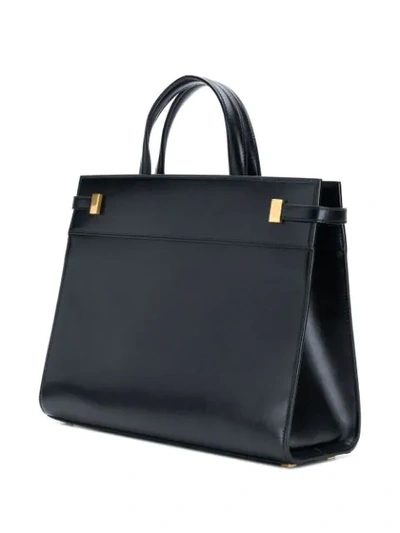 Shop Saint Laurent Manhattan Tote Bag In Black