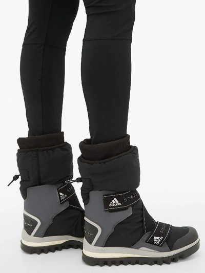 Adidas By Stella Mccartney Women's Cuffed Logo Winter Boots In Black |  ModeSens