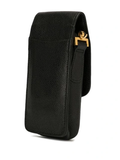 Pre-owned Chanel Cc Chain Shoulder Bag Pochette In Black