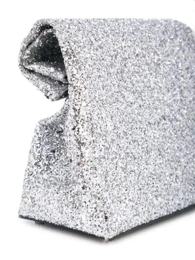Shop Simon Miller Small Lunch Glitter Bag In Silver