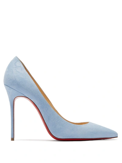 Valnød Stadion hver dag Christian Louboutin Décolleté 554 100 Suede Pumps In Baby Blue | ModeSens