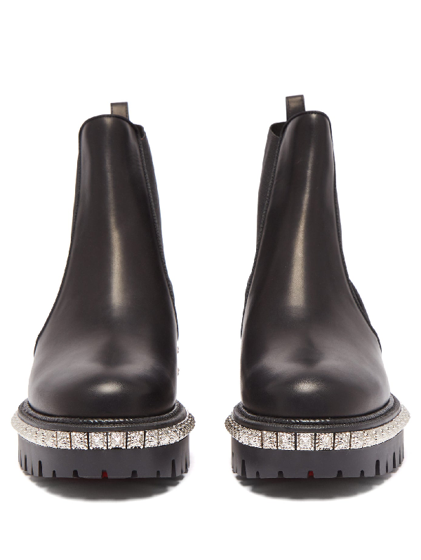 louboutin studded chelsea boots