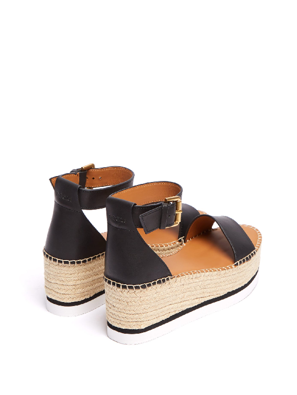 chloe leather espadrilles