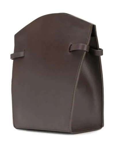 Shop Aesther Ekme Midi Leather Satchel In Espresso