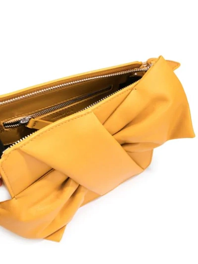 Shop Paule Ka Bow Cross Body Bag In Yellow