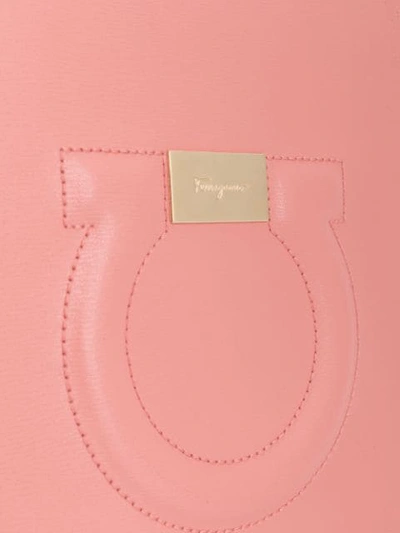 Shop Ferragamo Gancini City Clutch In Pink