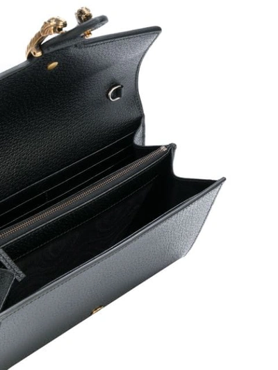 Shop Gucci Mini Gg Web Dionysus Shoulder Bag In Black