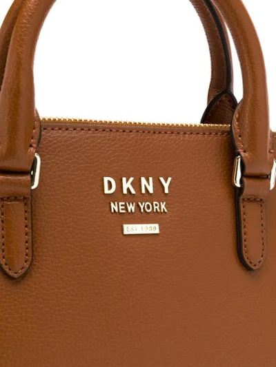 Shop Dkny Whitney Grained In Brown