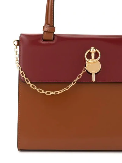 Shop Jw Anderson Frame Keyts Tote In Brown