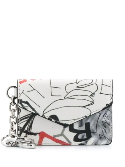 Shop Maison Margiela Mini Purse-on-chain In White