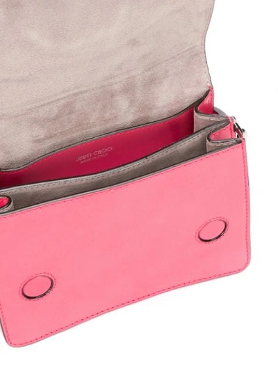 Shop Jimmy Choo Small Madeline Shoulder Bag In Pink