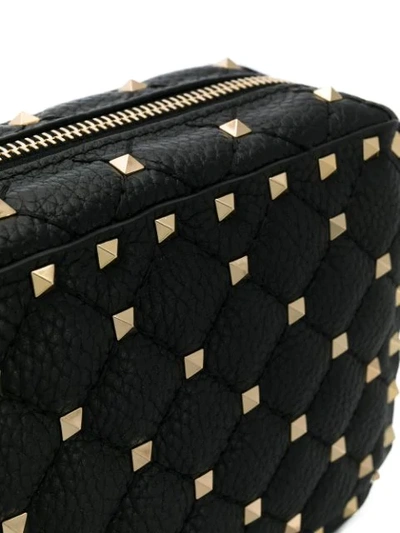 Shop Valentino Rockstud Spike Crossbody Bag In Black